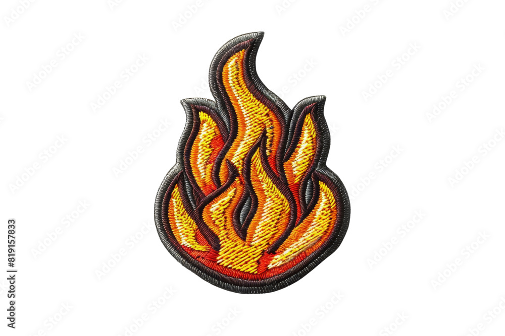 Embroidered flame patch featuring bright and vibrant orange and yellow colors, perfect for jackets, backpacks, and DIY projects. Embroidered flame patch featuring bright and vibrant orange and yellow colors, perfect for jackets, backpacks, and DIY projects.