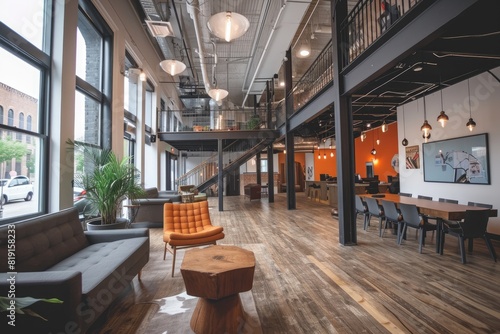 modern and functional coworking space that fosters collaboration and creativity