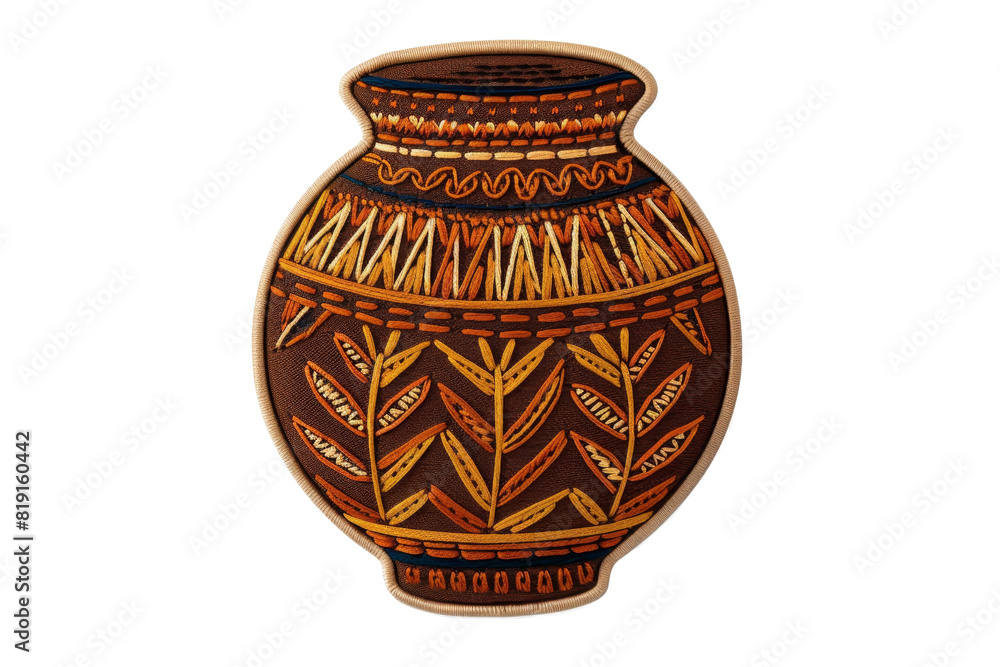 Traditional handmade pottery with intricate patterns and vibrant colors. Decorative ceramic vase for home decor or cultural display. Traditional handmade pottery with intricate patterns and vibrant colors. Decorative ceramic vase for home decor or cultural display.
