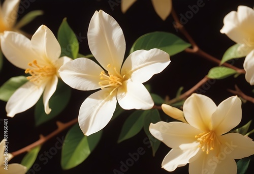 Jasmine flower closeup Realistic Light understand sun light significantly summer flower concept