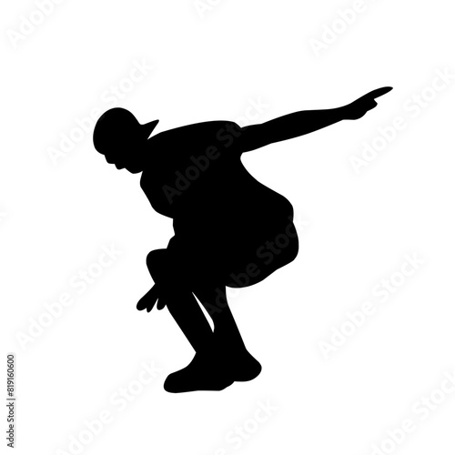 Parkour silhouette