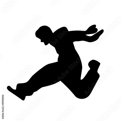 Parkour silhouette