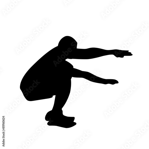 Parkour silhouette