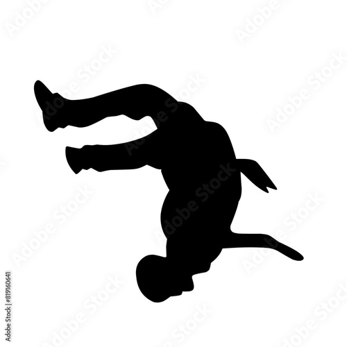 Parkour silhouette