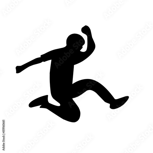 Parkour silhouette