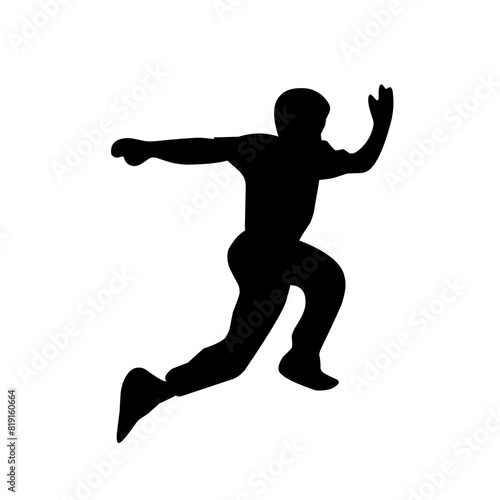 Parkour silhouette