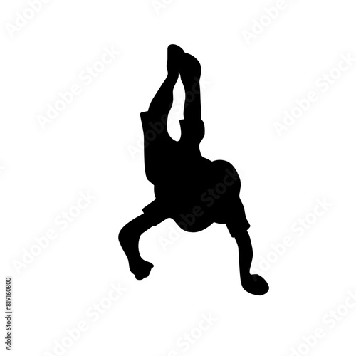 Parkour silhouette