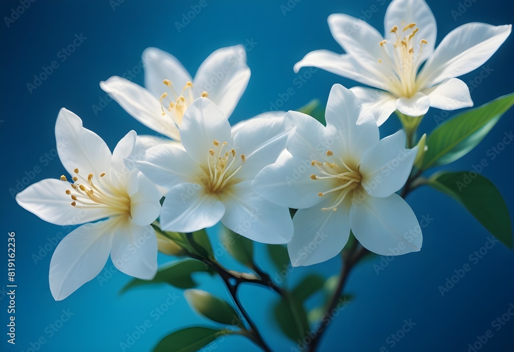 Obraz premium Jasmine flower closeup Realistic Light understand sun light significantly summer flower concept