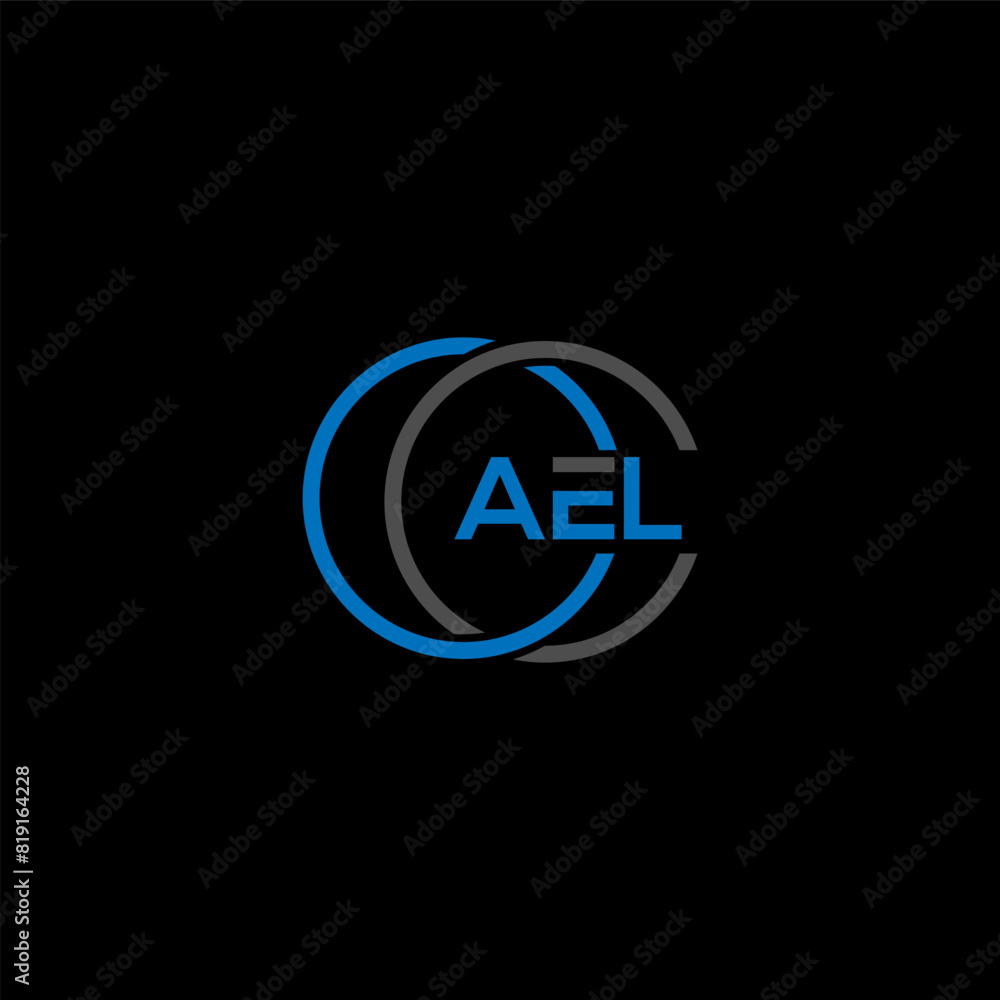 AEL letter logo design on BLACK background. AEL creative initials letter logo concept. AEL letter design. AEL letter logo design on BLACK background. AEL creative initials letter logo concept. AEL letter design.