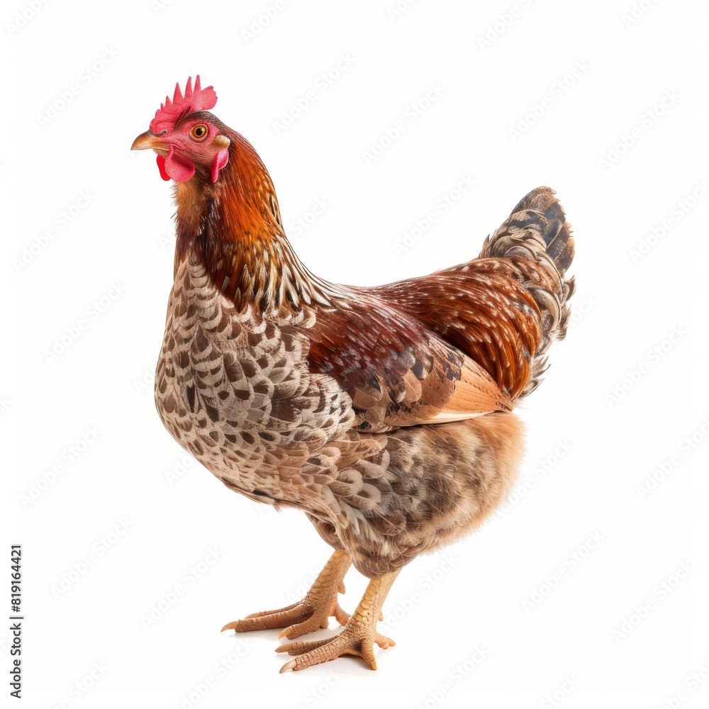 Fototapeta premium chickens, photo of stock, on a white background