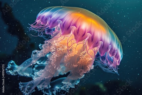 Mysterious jellyfish Photographing the ethereal beauty of jellyfish in the deep photo
