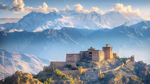 Majestic Leh Palace: Ancient Architecture and Himalayas photo