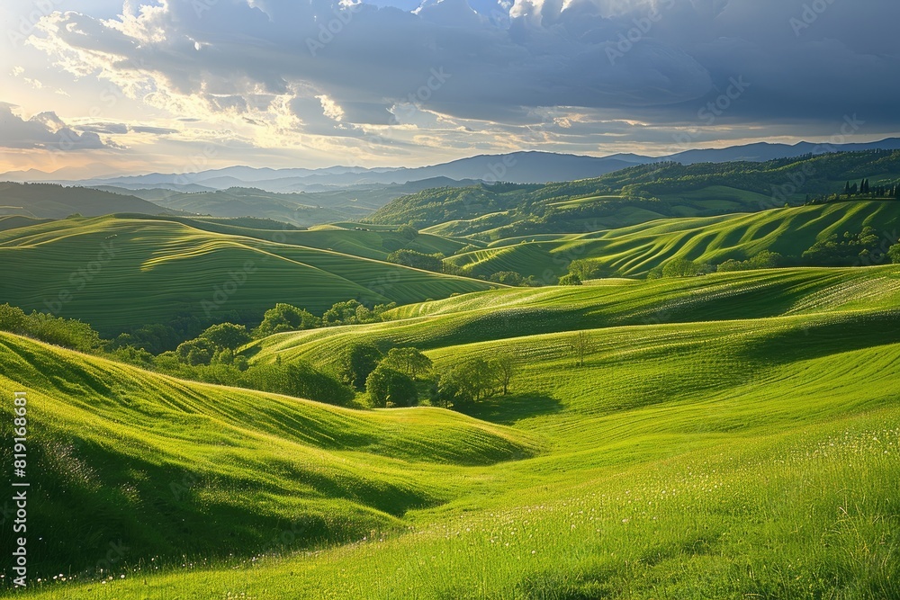 Rolling hills and meadows - Photographing idyllic scenes of open fields and gentle slopes Rolling hills and meadows - Photographing idyllic scenes of open fields and gentle slopes