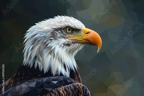 A detailed shot of a bird of prey  ideal for nature and wildlife themes