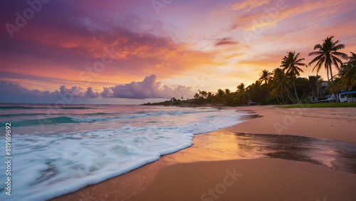 Tropical beach in Punta Cana, Dominican Republic. 