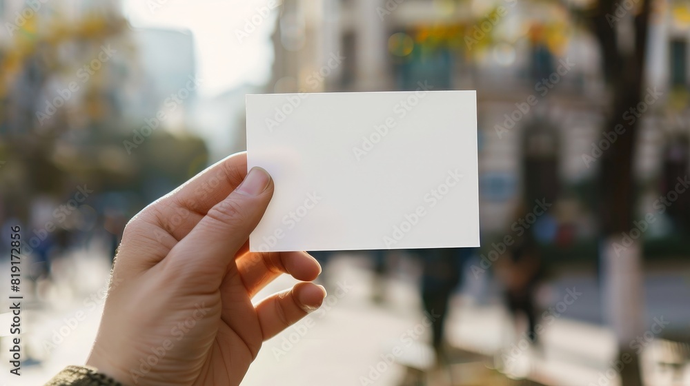 a blank sticker held in hand, mockup style a blank sticker held in hand, mockup style