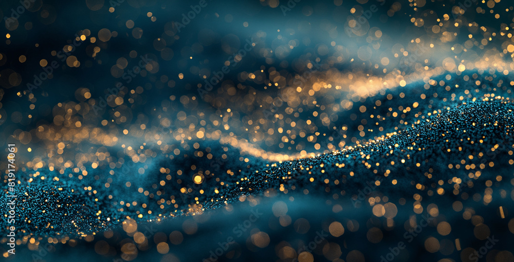 Silver gold and dust background in the style of light navy and turquoise, confetti-like dots, light sculptures, high detailed Silver gold and dust background in the style of light navy and turquoise, confetti-like dots, light sculptures, high detailed