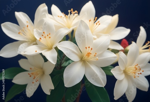 Jasmine flower closeup Realistic Light understand sun light significantly summer flower concept