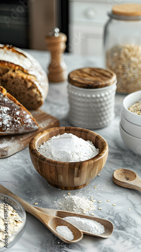 Rustic Kitchen Setting with Xylitol: A Healthier Baking Alternative 