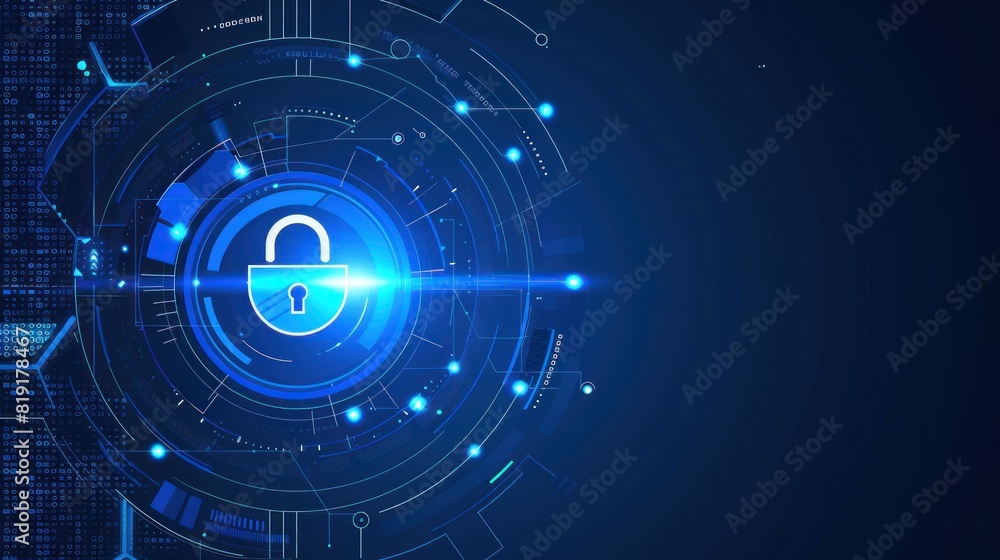 Cyber Security, business technology privacy concept cyber security data protection. , abstract technology background.