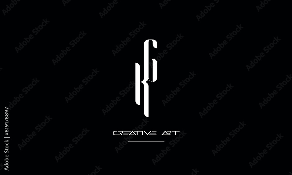 GK, KG, G, K abstract letters logo monogram GK, KG, G, K abstract letters logo monogram