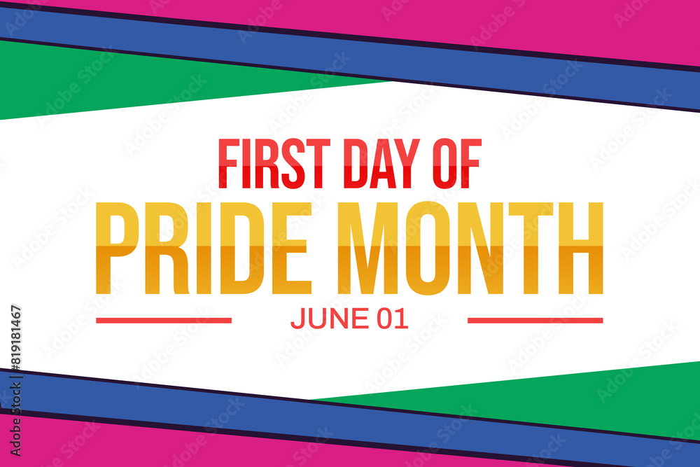First Day of Pride Month in the United States Badge, LGBTQ Pride Quotes Rubber, Stamp, Seal, Sticker, Logo, tshirt design, Emblem, Banner, Poster, June 1st Day Design