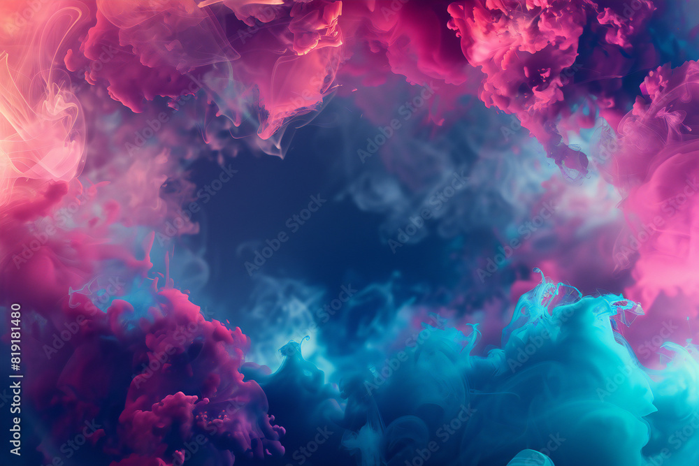 Vibrant Cloudscape in Abstract