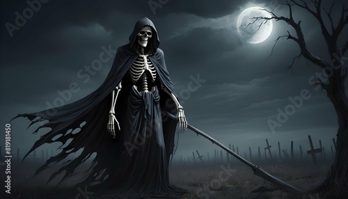 A skeletal figure cloaked in darkness the grim re upscaled_3
