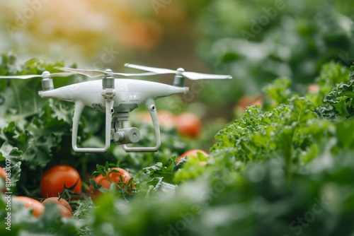 Environmental technology in desert farming with unmanned aerial vehicles for crop pest control in precision irrigation systems for digital farming efficiency.