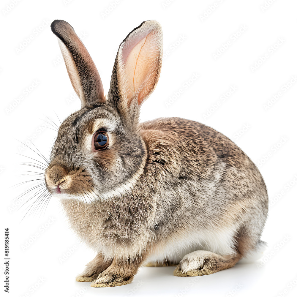 Fototapeta premium rabbit on white background