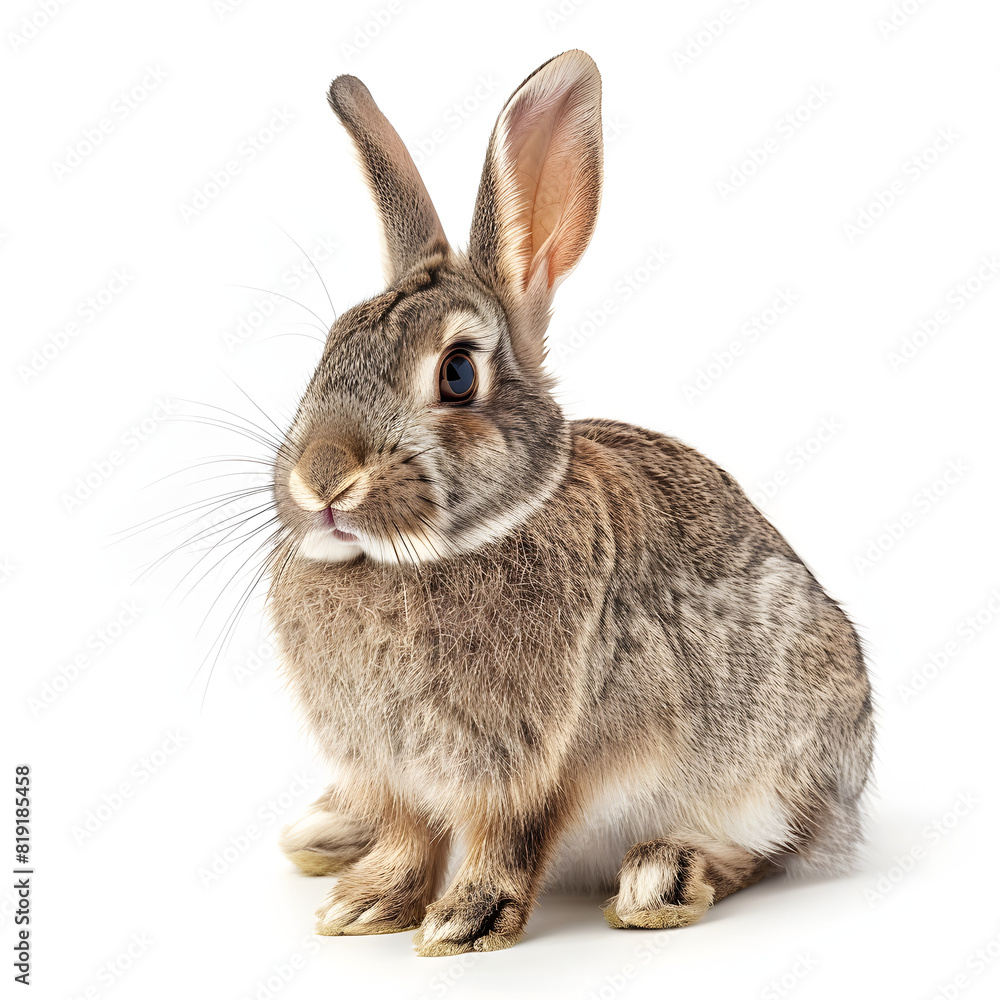 Fototapeta premium rabbit on white background