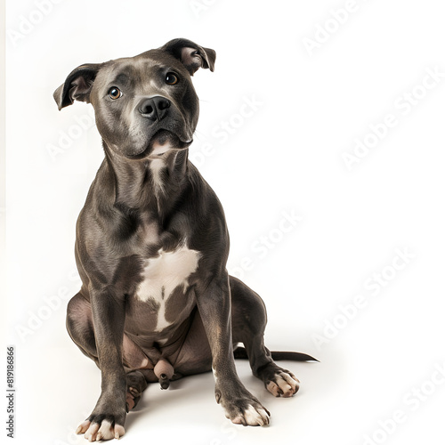 dog on white background