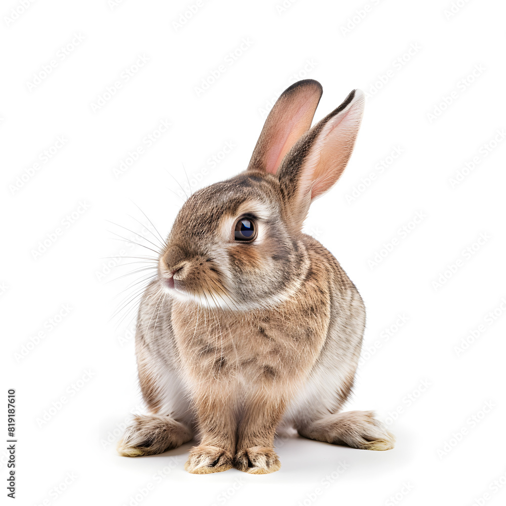 Fototapeta premium rabbit on white background