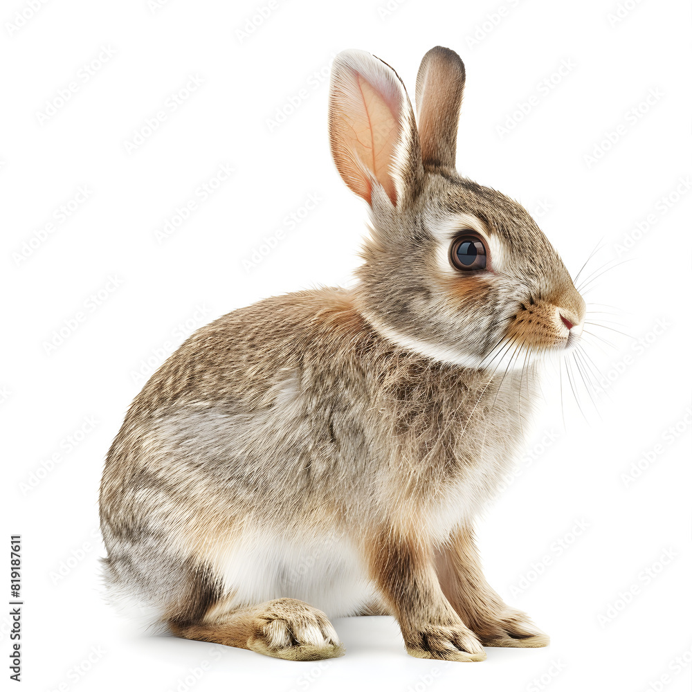 Obraz premium rabbit on white background