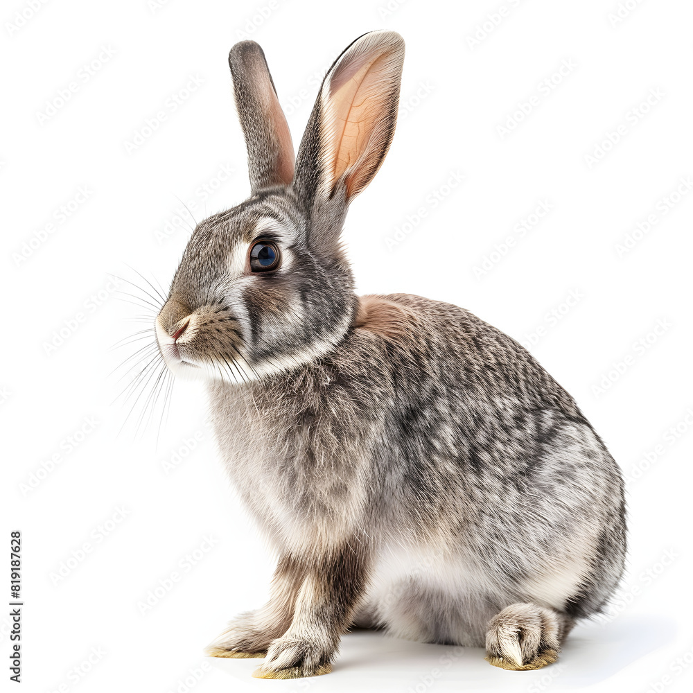 rabbit on white background rabbit on white background