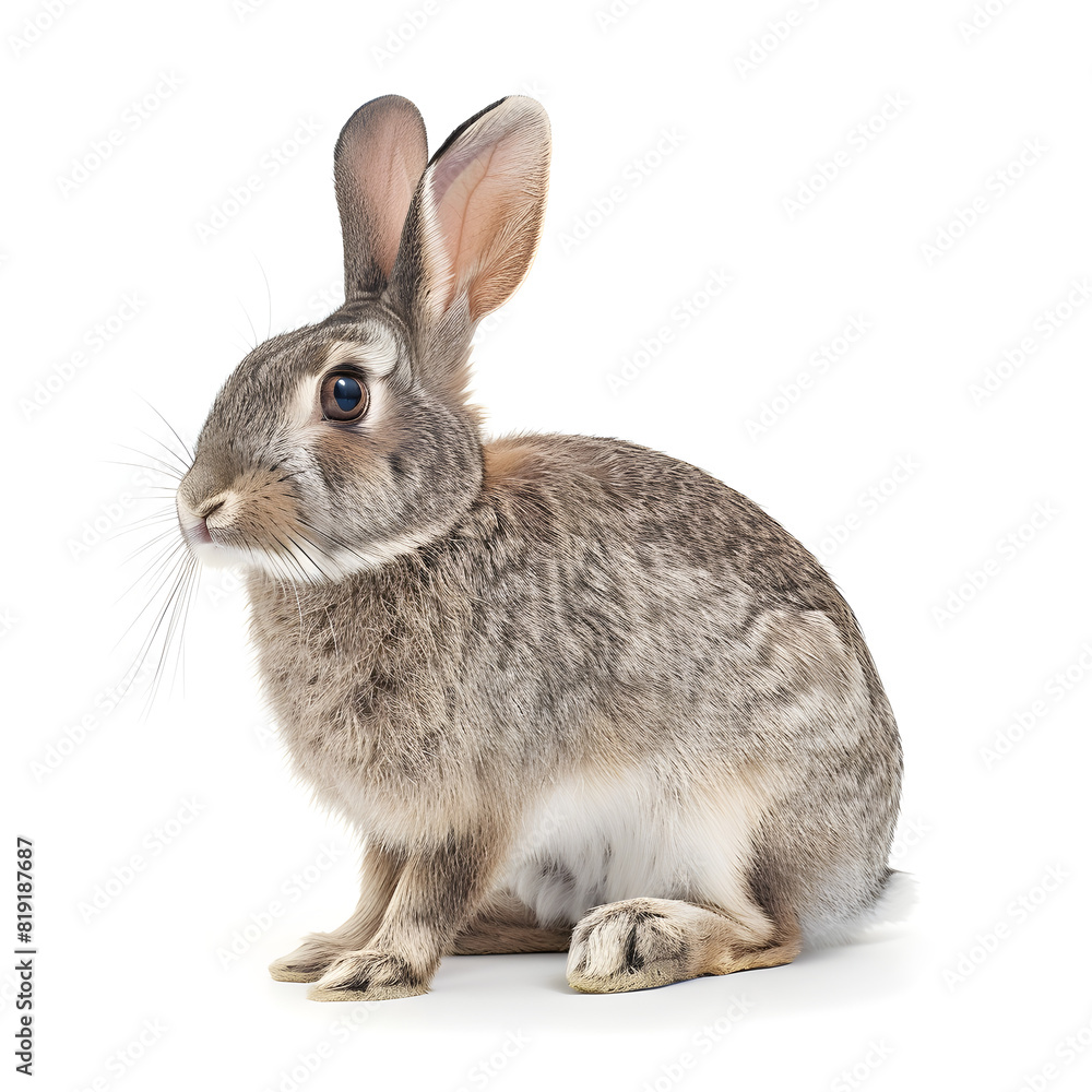 rabbit on white background rabbit on white background