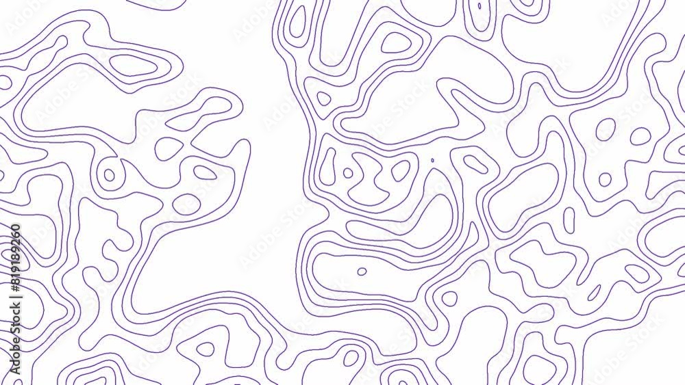 Abstract topographic contour map abstract tech motion graphic design ...