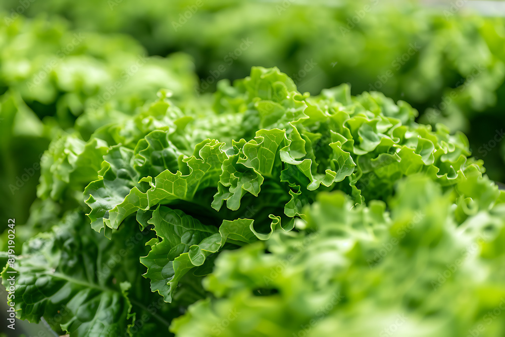 Leafy greens thriving on a high-tech farm, showcasing innovative agriculture techniques and fresh produce Leafy greens thriving on a high-tech farm, showcasing innovative agriculture techniques and fresh produce