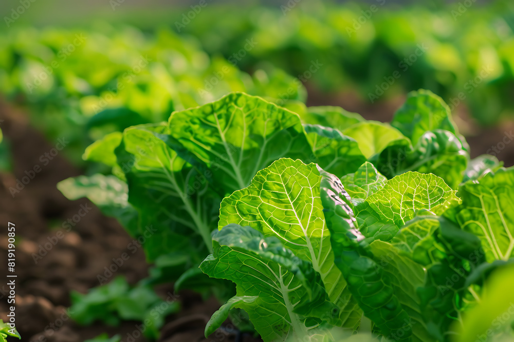 Leafy greens thriving on a high-tech farm, showcasing innovative agriculture techniques and fresh produce Leafy greens thriving on a high-tech farm, showcasing innovative agriculture techniques and fresh produce