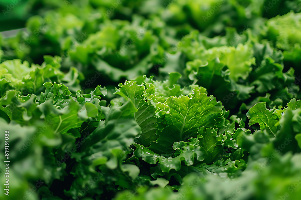 Leafy greens thriving on a high-tech farm, showcasing innovative agriculture techniques and fresh produce Leafy greens thriving on a high-tech farm, showcasing innovative agriculture techniques and fresh produce