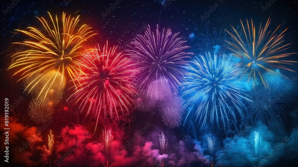 The fireworks display painted the sky with vibrant colors during the celebration
The fireworks display painted the sky with vibrant colors during the celebration