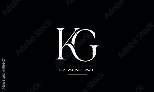 GK, KG, G, K abstract letters logo monogram