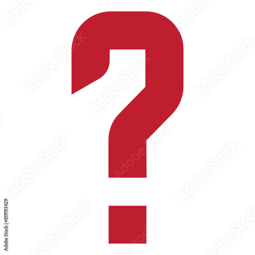  red question mark icon .  transparent  bsckground . eps 10