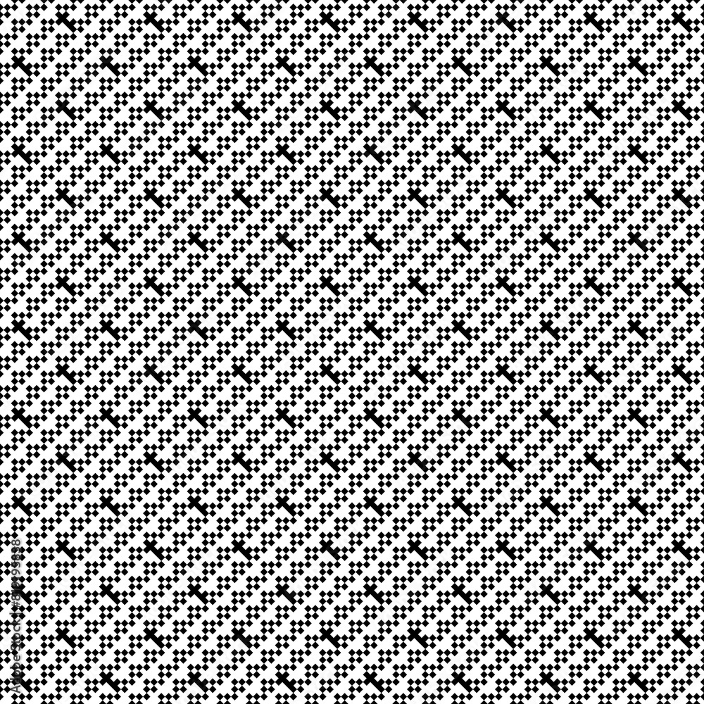 Seamless pattern. Tiles, signs backdrop. Rhombuses, figures ornament. Ethnic motif. Forms, checks background. Diamonds, shapes wallpaper. Textile print, web design, abstract illustration. Vector Seamless pattern. Tiles, signs backdrop. Rhombuses, figures ornament. Ethnic motif. Forms, checks background. Diamonds, shapes wallpaper. Textile print, web design, abstract illustration. Vector