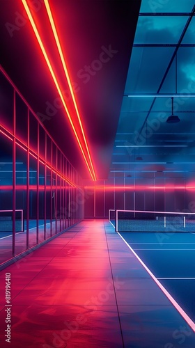 Cyberenhanced Tennis  Futuristic  HighSpeed Photography  Sleek  Virtual Court  futuristic