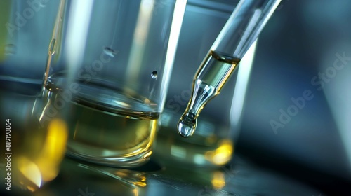 Laboratory Precision, Liquid Experiment, Chemical Analysis