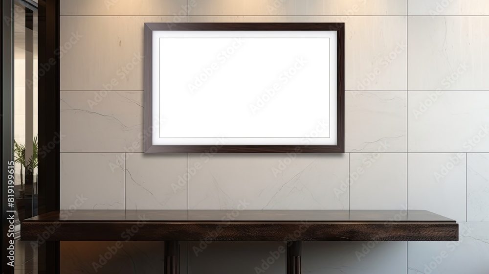 Blank picture framelet wall. Mock up, Blank picture framelet wall. Mock up,