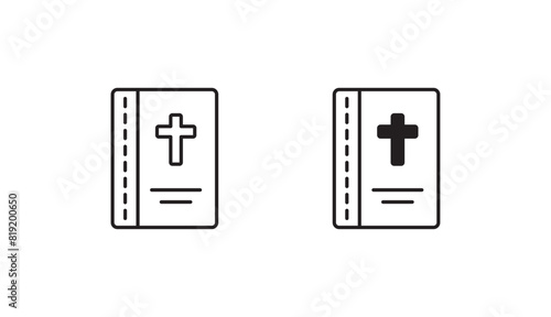 Scripture icon design with white background stock illustration