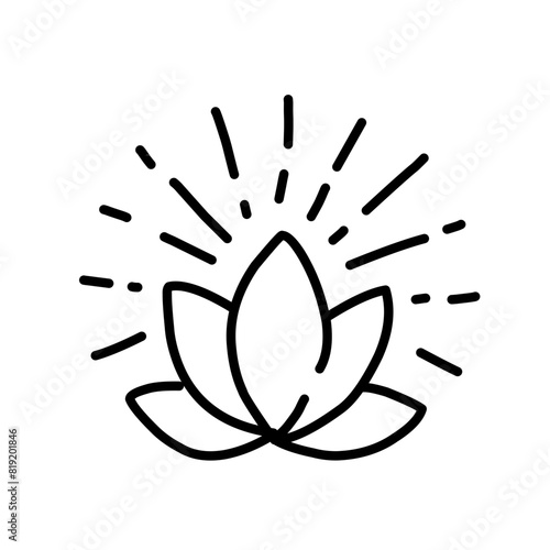 Yoga Vector Line Icon
