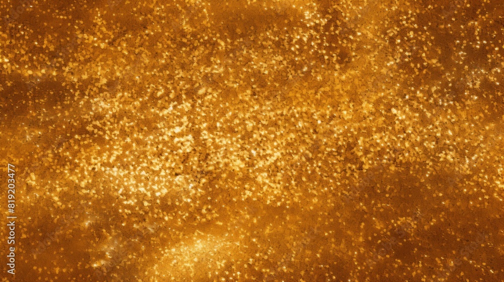 golden glitter texture background with copy space for text or image.